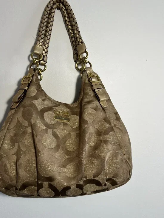 Coach Madison Sateen Maggie Silhouette Shoulder Bag - Picture 4 of 15